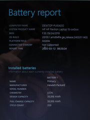 HP Pavilion 15z-CW000 15.6”HD TOUCH AMD Ryzen 5 2500U 2GHz 16GB SSD Reset 256GB - Tested Computer Laptop Parts