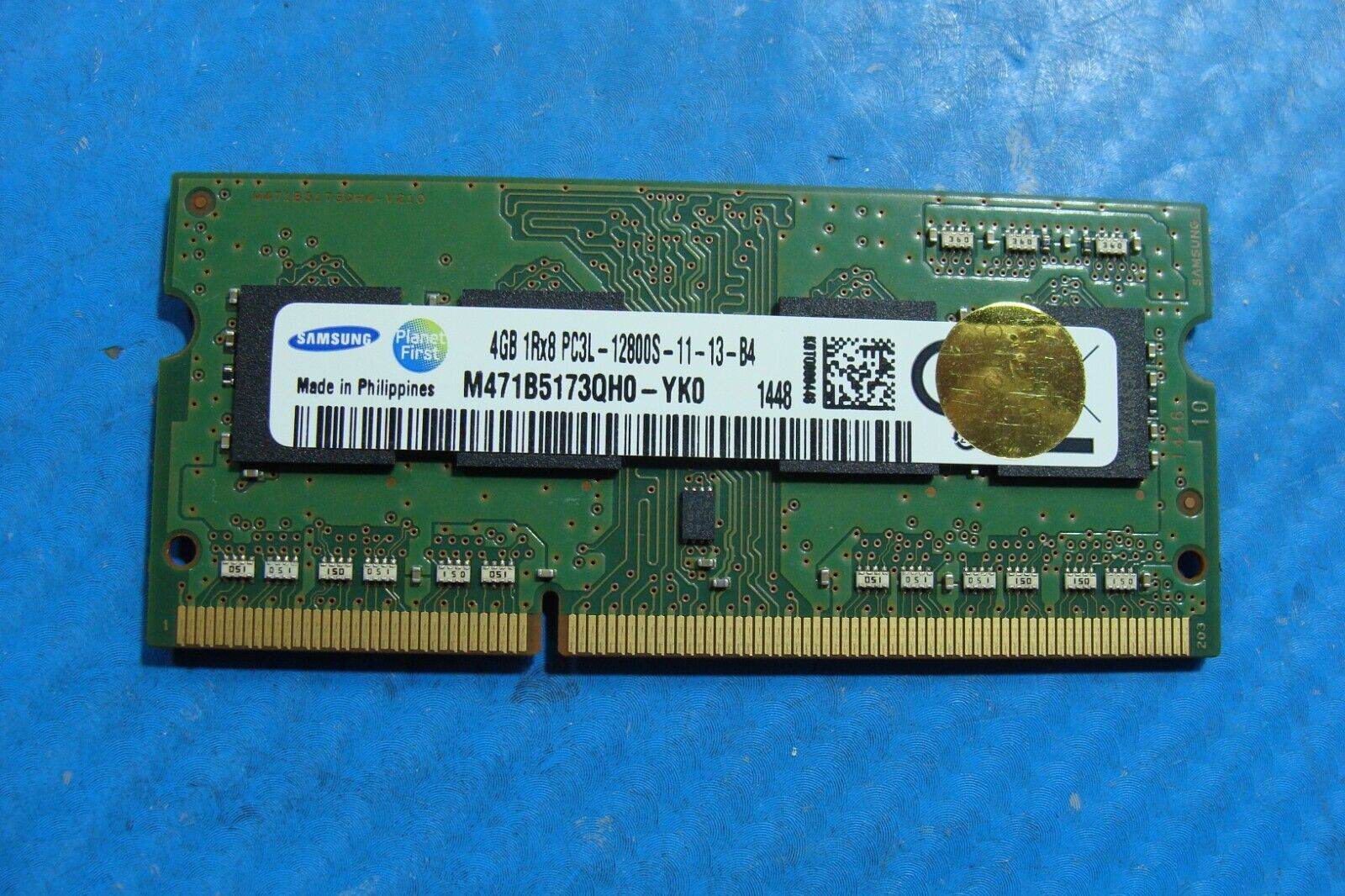 HP 11-n010dx Samsung 4GB 1Rx8 PC3L-12800S Memory RAM M471B5173QH0-YK0 - Tested Computer Laptop Parts