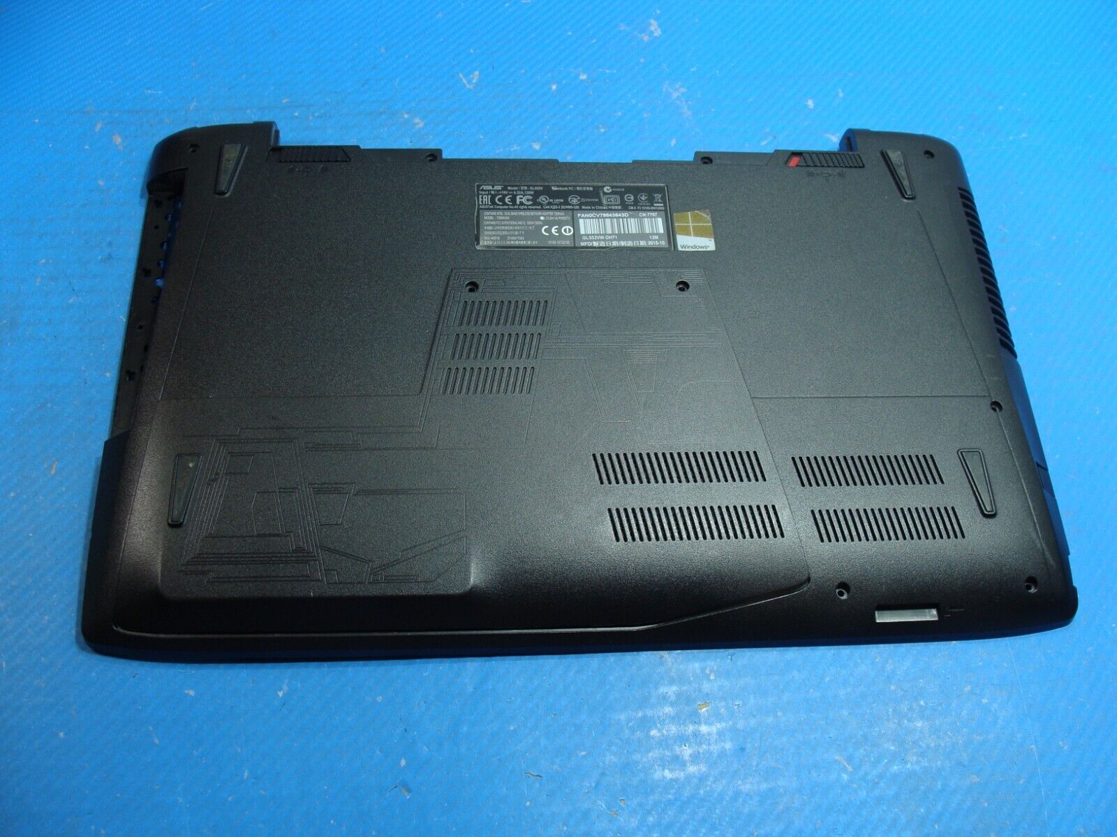 Asus ROG 15.6” GL552VW-DH71 OEM Laptop Bottom Case w/Cover Door 13NB09I3AP0221