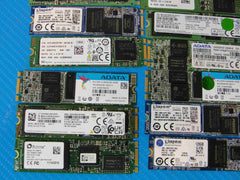LOT of 25x Internal 128/256 GB PCIe NVMe M2 2280 Solid State Drive SSD MIX BRAND - Tested Computer Laptop Parts
