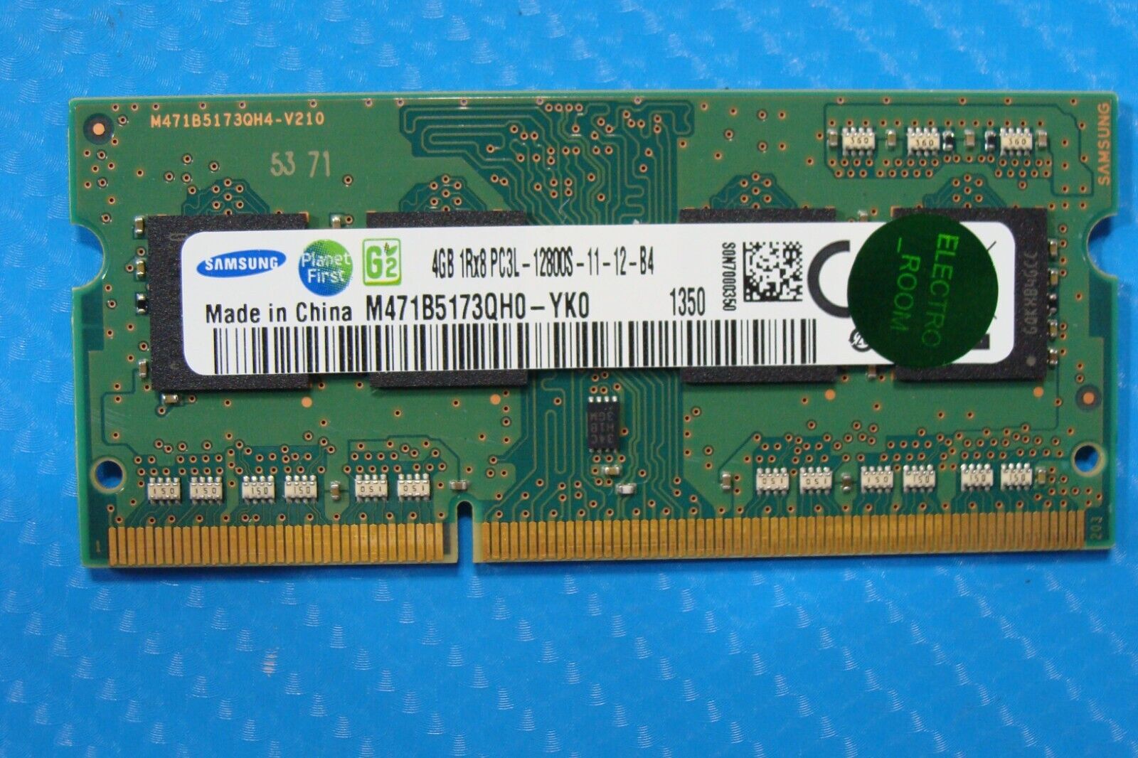 System76 Kudu Samsung 4GB 1Rx8 PC3L-12800S Memory RAM SO-DIMM M471B5173QH0-YK0