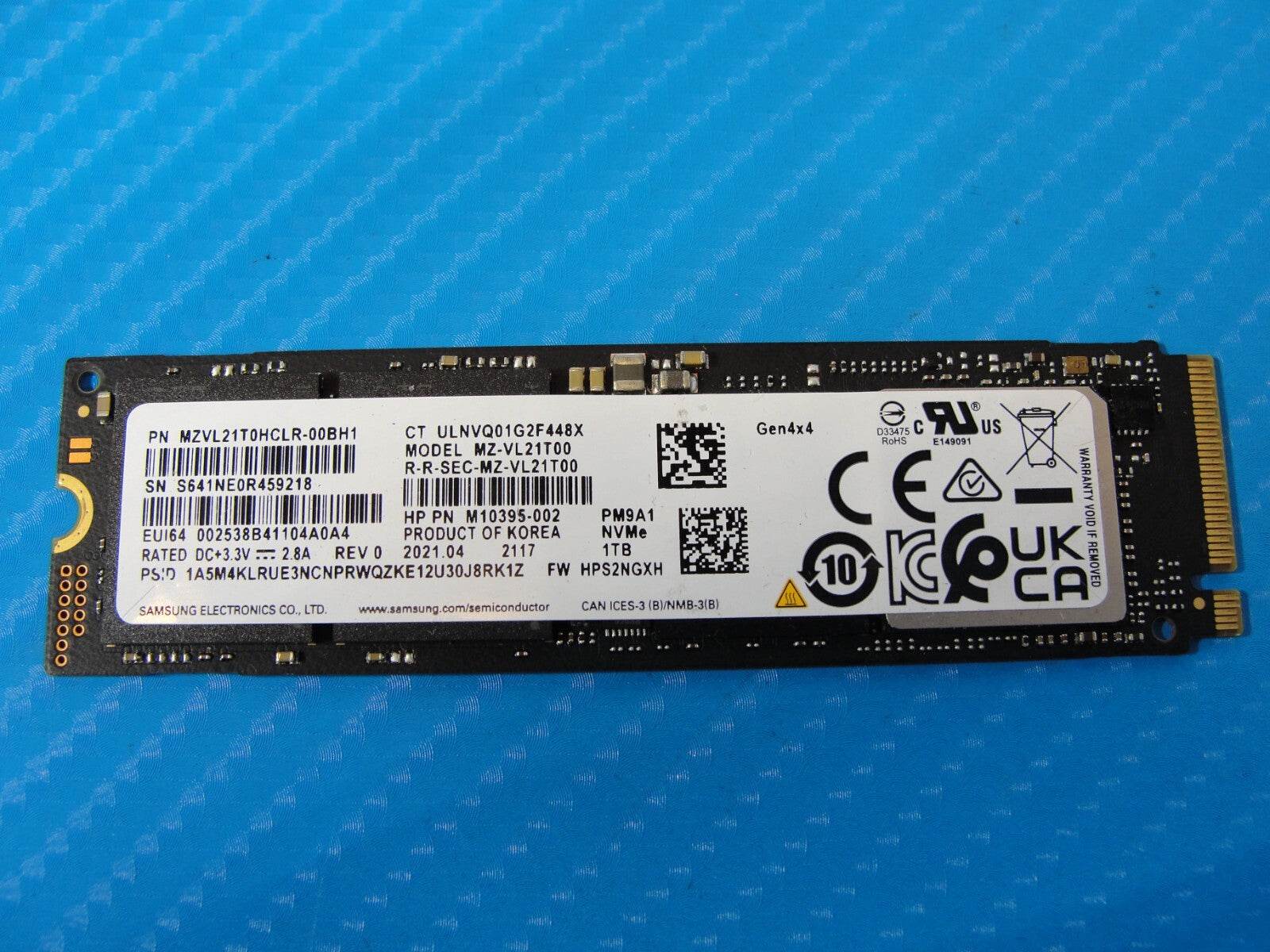 Samsung PM9A1 1TB NVMe M.2 2280 PCIe 4.0 x4 TLC 7000MB/s MZVL21T0HCLR-00BH1 - Tested Computer Laptop Parts