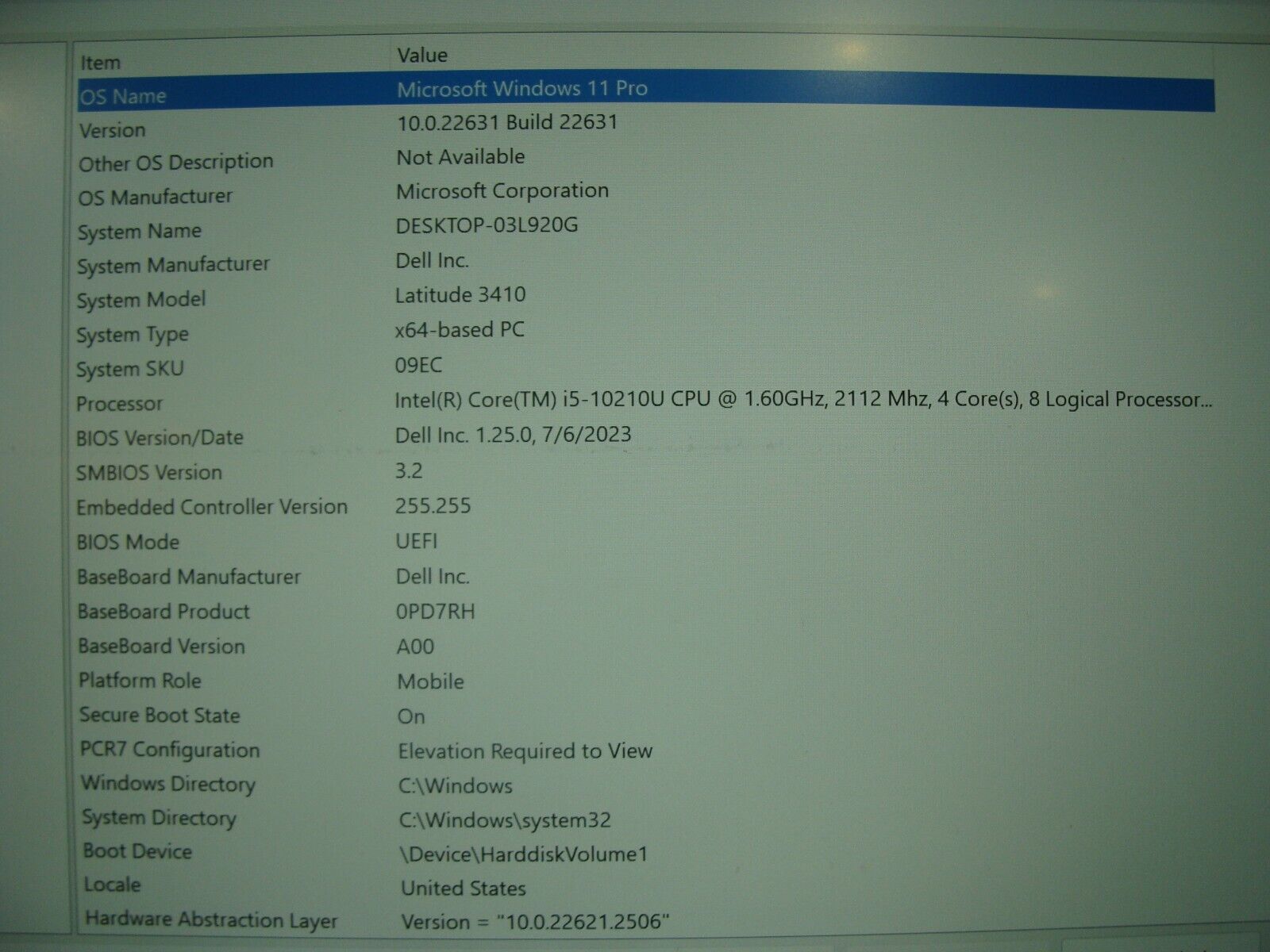 Dell Latitude 3410 laptop 14