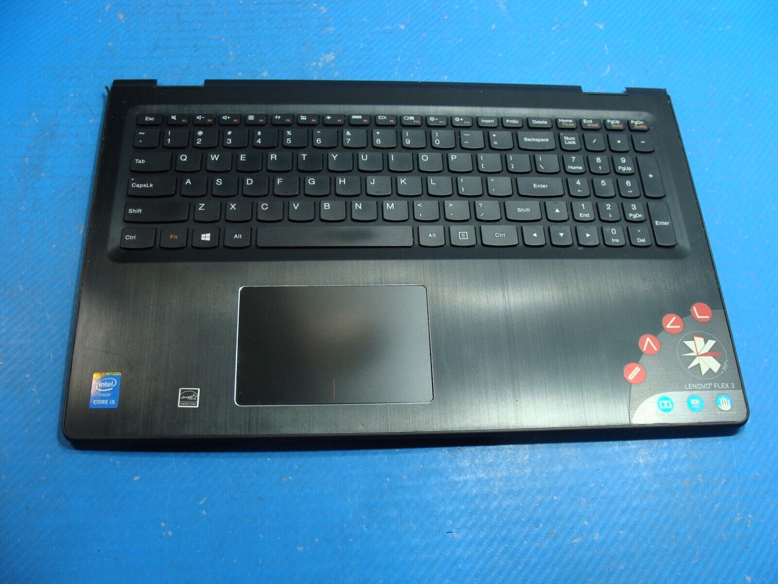 Lenovo Flex 15.6” 3-1570 80JM OEM Laptop Palmrest w/TouchPad Keyboard 5CB0H91211