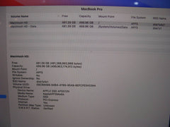 Apple MacBook Pro A2141 2019 i9-9980HK 2.4GHz 32GB 512GB Pro 5300M Excel Battery - Tested Computer Laptop Parts