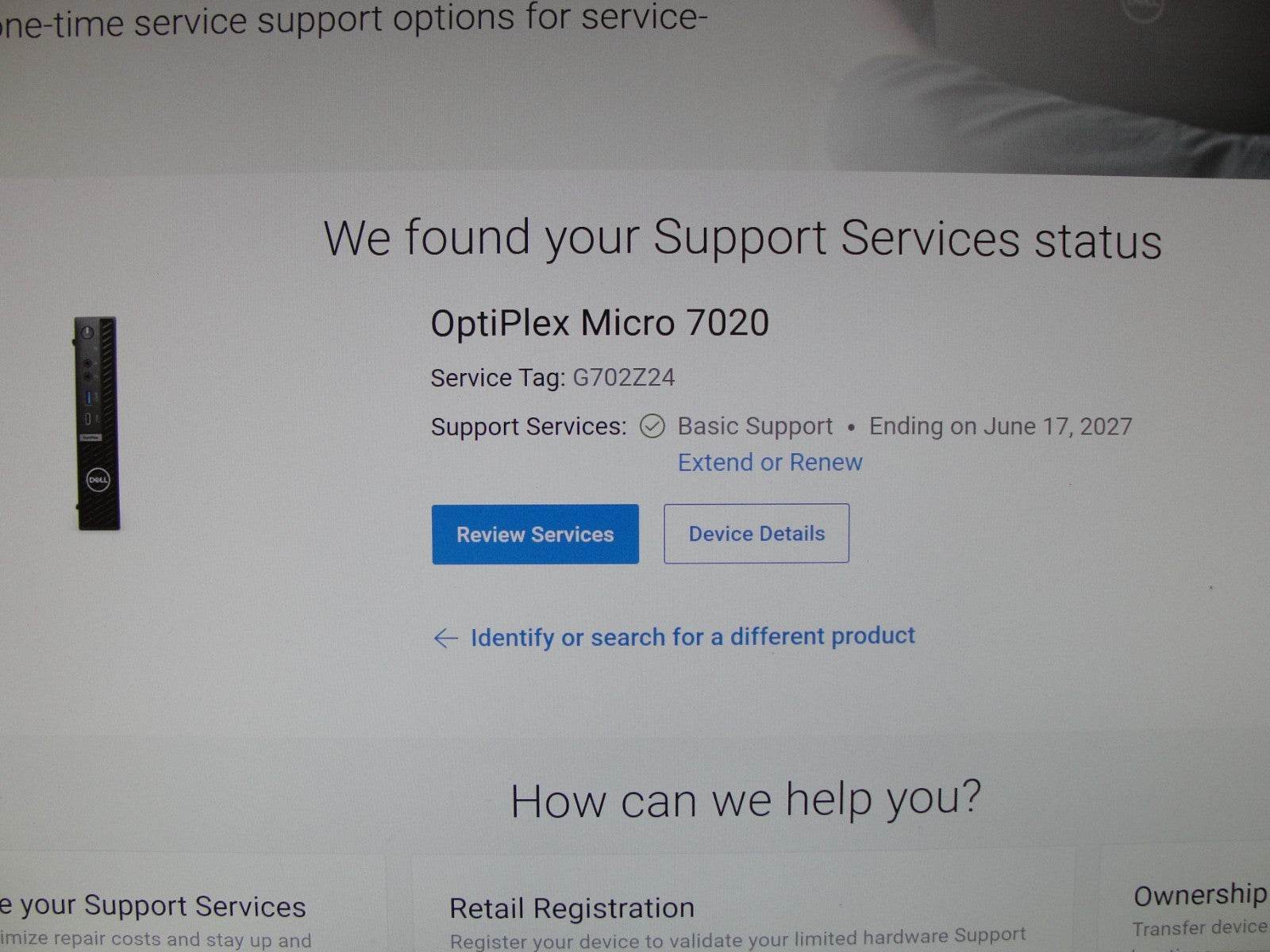 WRTY 2027 Dell OptiPlex 7020 Micro i7-14700T 16GB RAM 256GB SSD W11P +AC Adpt - Tested Computer Laptop Parts