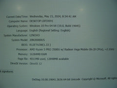 Lenovo ThinkPad T495 14" FHD AMD Ryzen 5PRO 2.1GHz 16GB 256GB GREAT Battery 99%