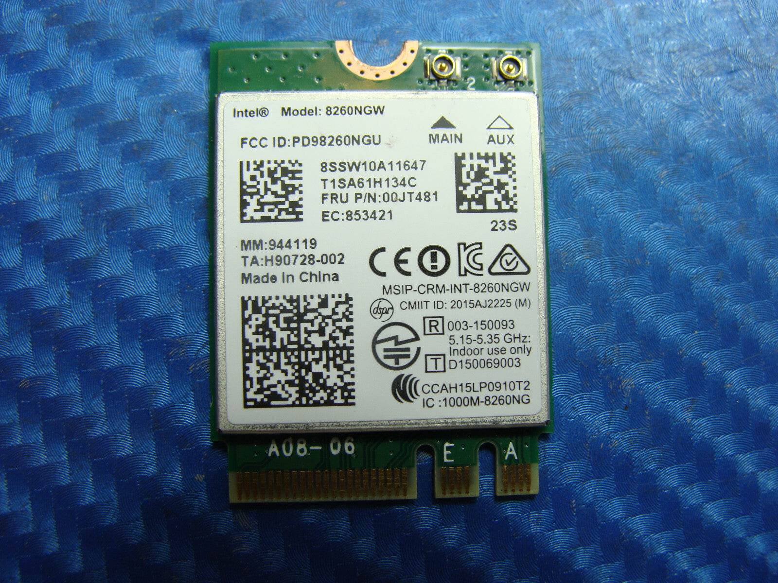 Lenovo Edge 2 1580 15.6” Genuine Laptop WiFi Wireless Card 8260NGW 00JT481 - Tested Computer Laptop Parts