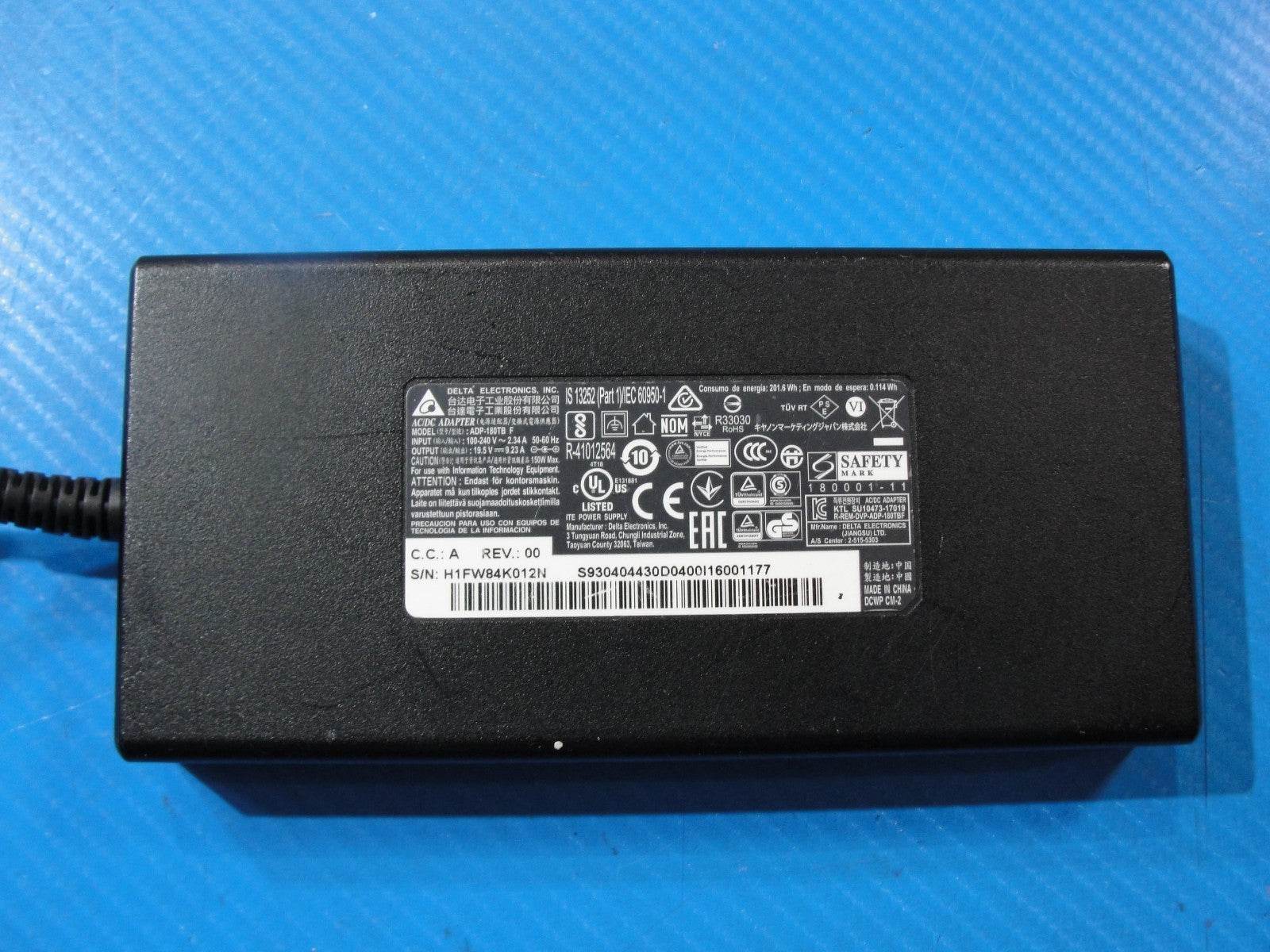 180W Genuine Delta Electronics AC Adapter 19.5V 9.23A 5.5mm × 2.5mm Black Tip - Tested Computer Laptop Parts