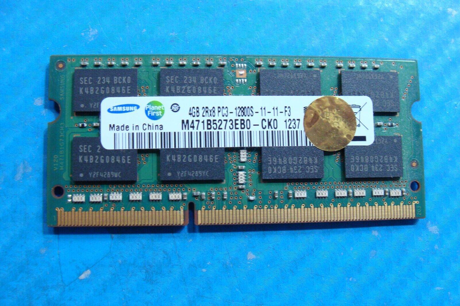 Samsung NP700Z5C Samsung 4GB 2Rx8 PC3-12800S SO-DIMM Memory RAM M471B5273EB0-CK0 - Tested Computer Laptop Parts