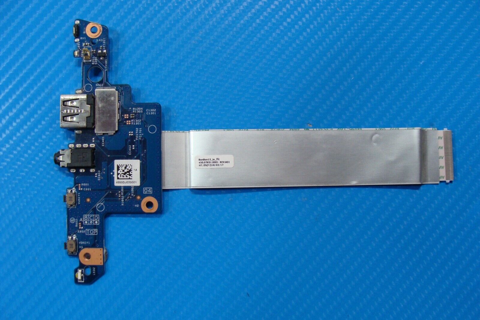 HP Envy x360 15.6” 15t-aq200 USB Audio Power Button Board w/Cable 448.0DJ02.0011