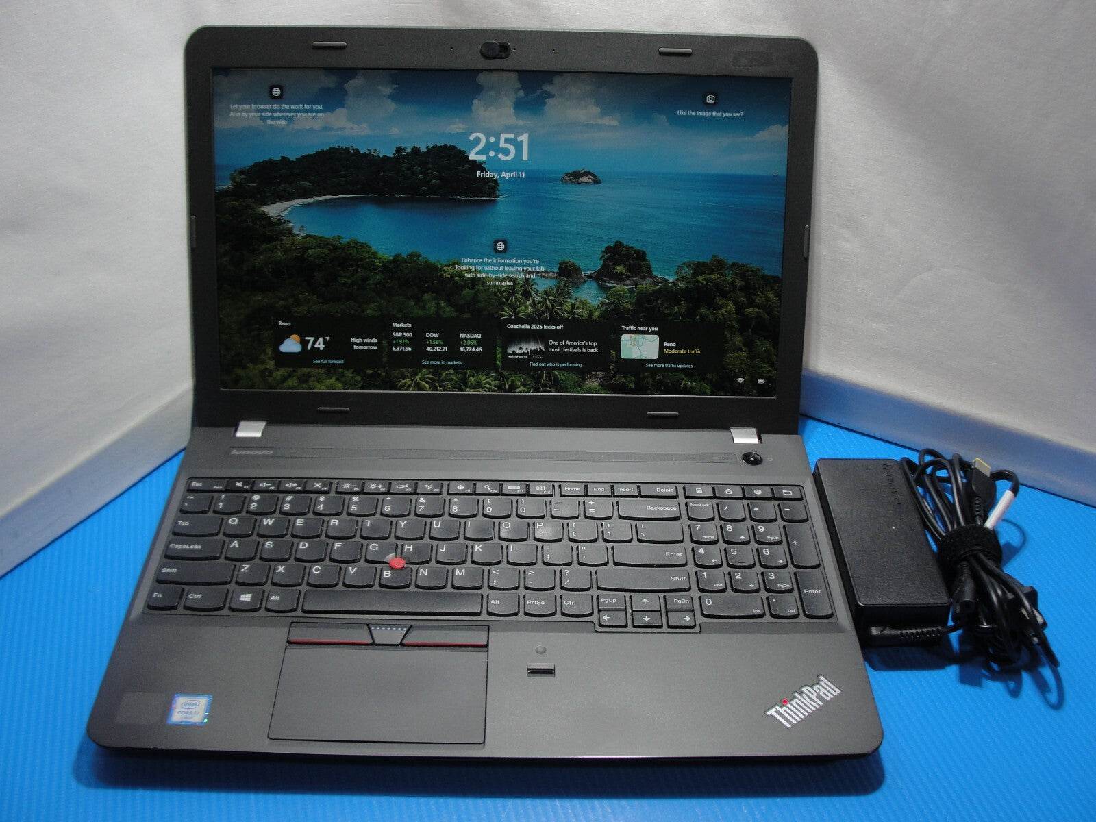 Lenovo ThinkPad E560 14” FHD Intel Core i7-6500U 2.5GHz 8GB 250GB SSD +Cgarger - Tested Computer Laptop Parts