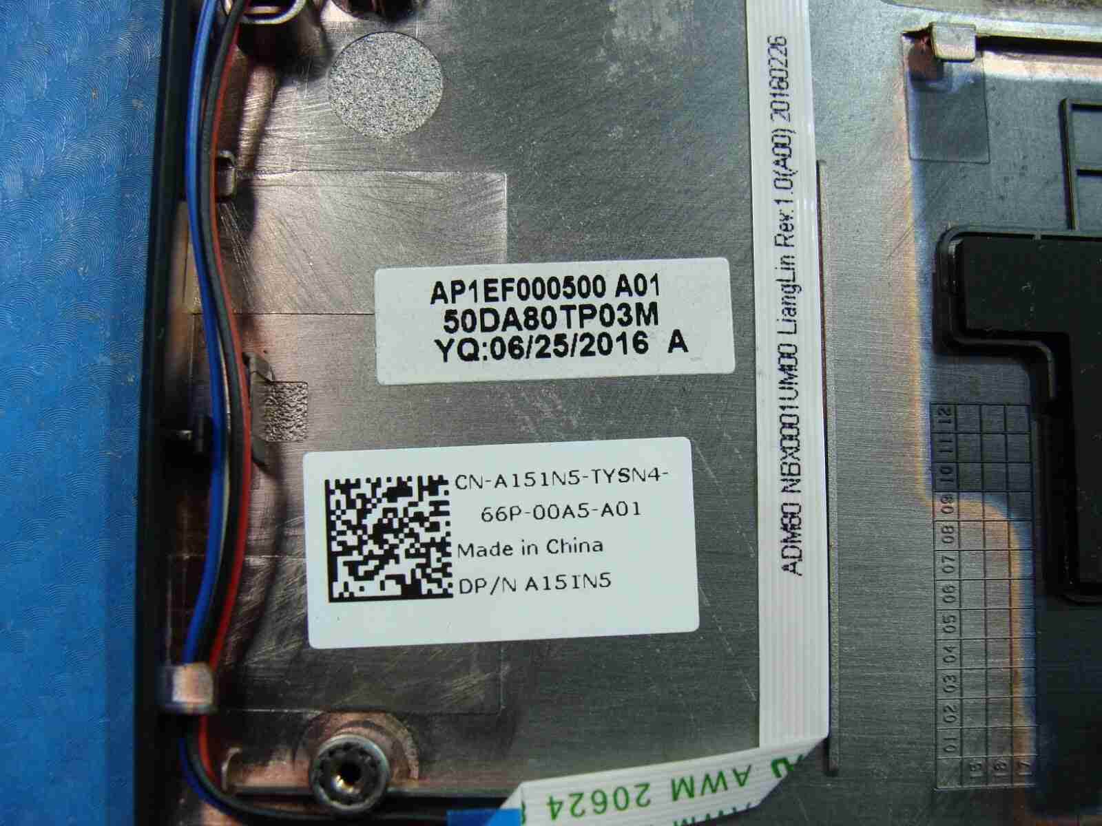 Dell Latitude 15.6” E5570 Palmrest w/TouchPad Speakers A151N5 AP1EF000500 Grd A - Tested Computer Laptop Parts