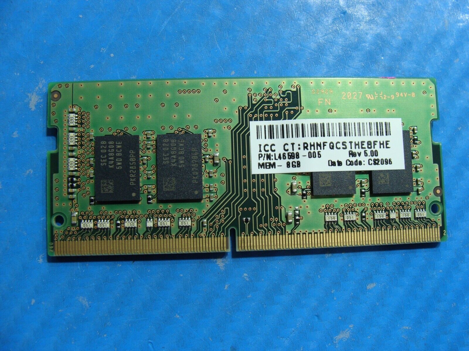 HP 14m-dw023dx Samsung 8GB 1Rx8 PC4-3200AA Memory RAM SO-DIMM M471A1K43DB1-CWE