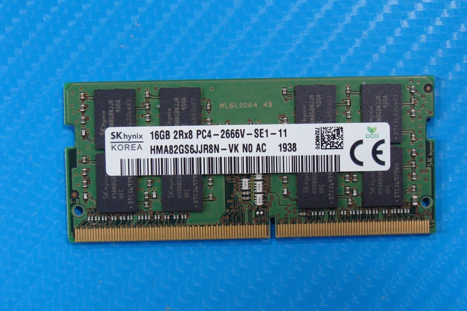 Dell 5500 SK Hynix 16GB 2Rx8 PC4-2666V SO-DIMM Memory RAM HMA82GS6JJR8N-VK