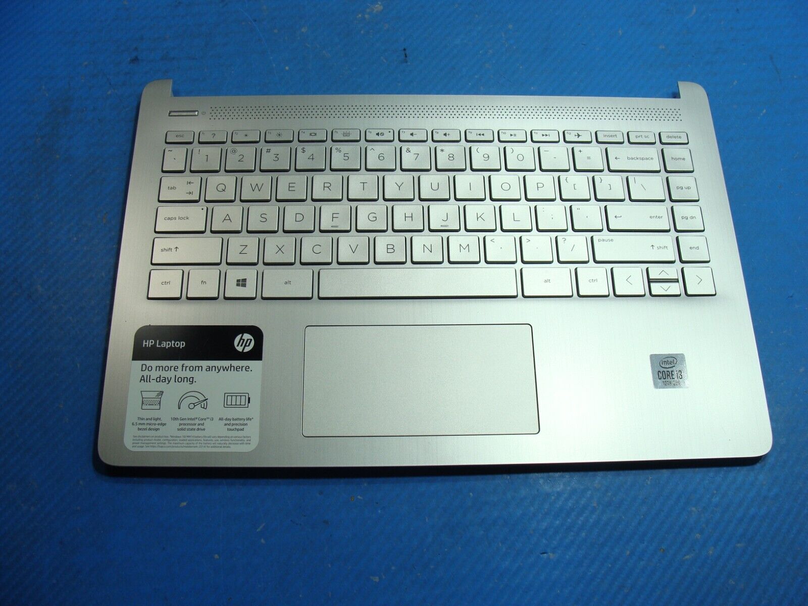 HP 14” 14-dq1043cl Palmrest w/TouchPad Backlit Keyboard TSCEA0PA003010 Grade A