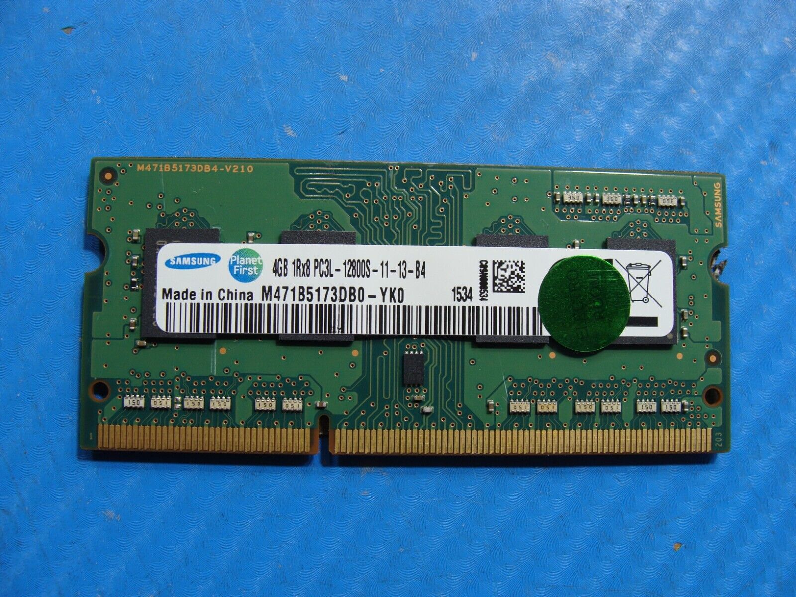 Lenovo Edge 15 80K9 Samsung 4GB 1Rx8 PC3L-12800S Memory RAM M471B5173DB0-YK0