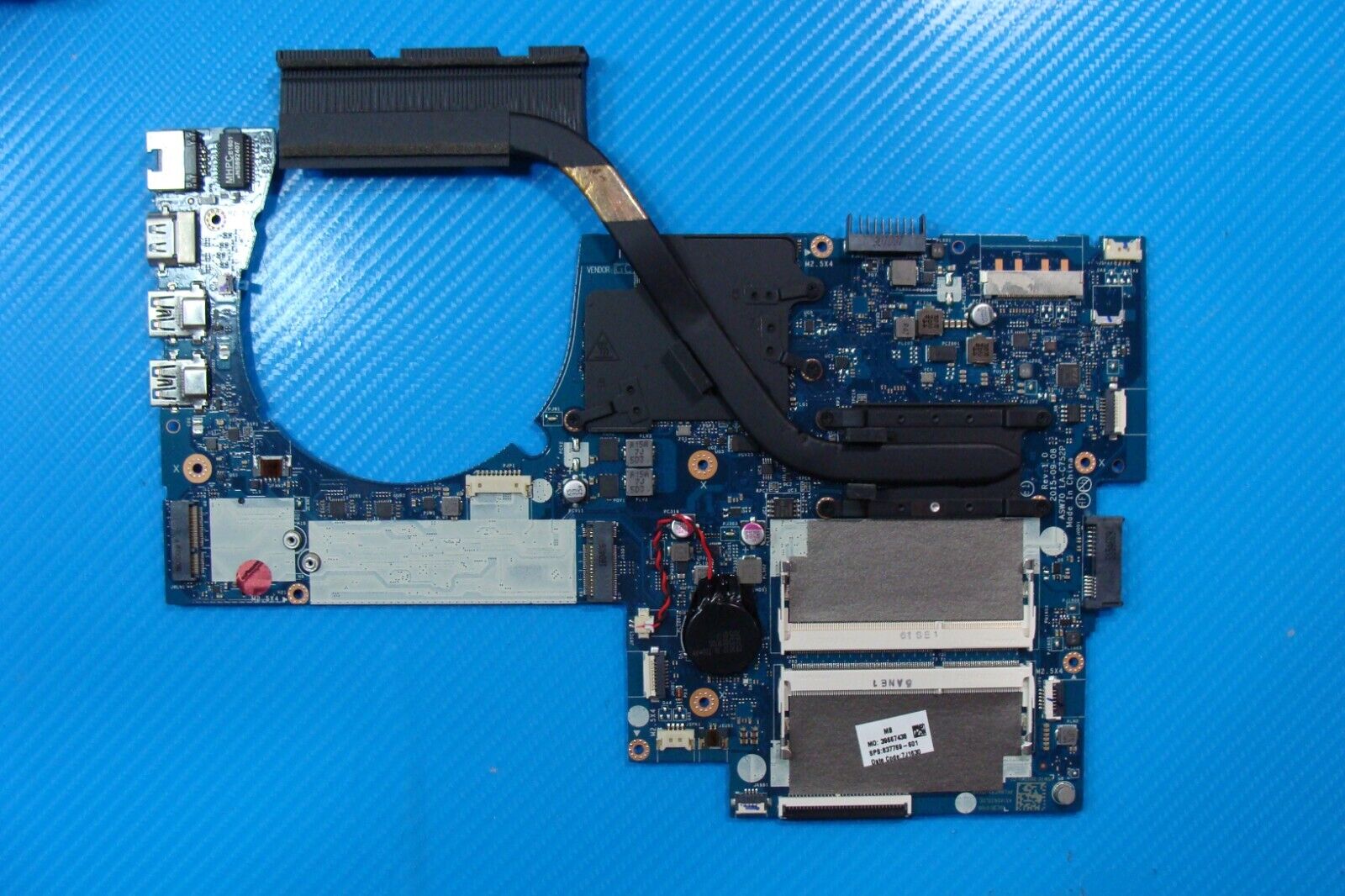 HP Envy 17.3” m7-u109dx Intel i7-6500U 2.5GHz 940M 2GB Motherboard 837769-601