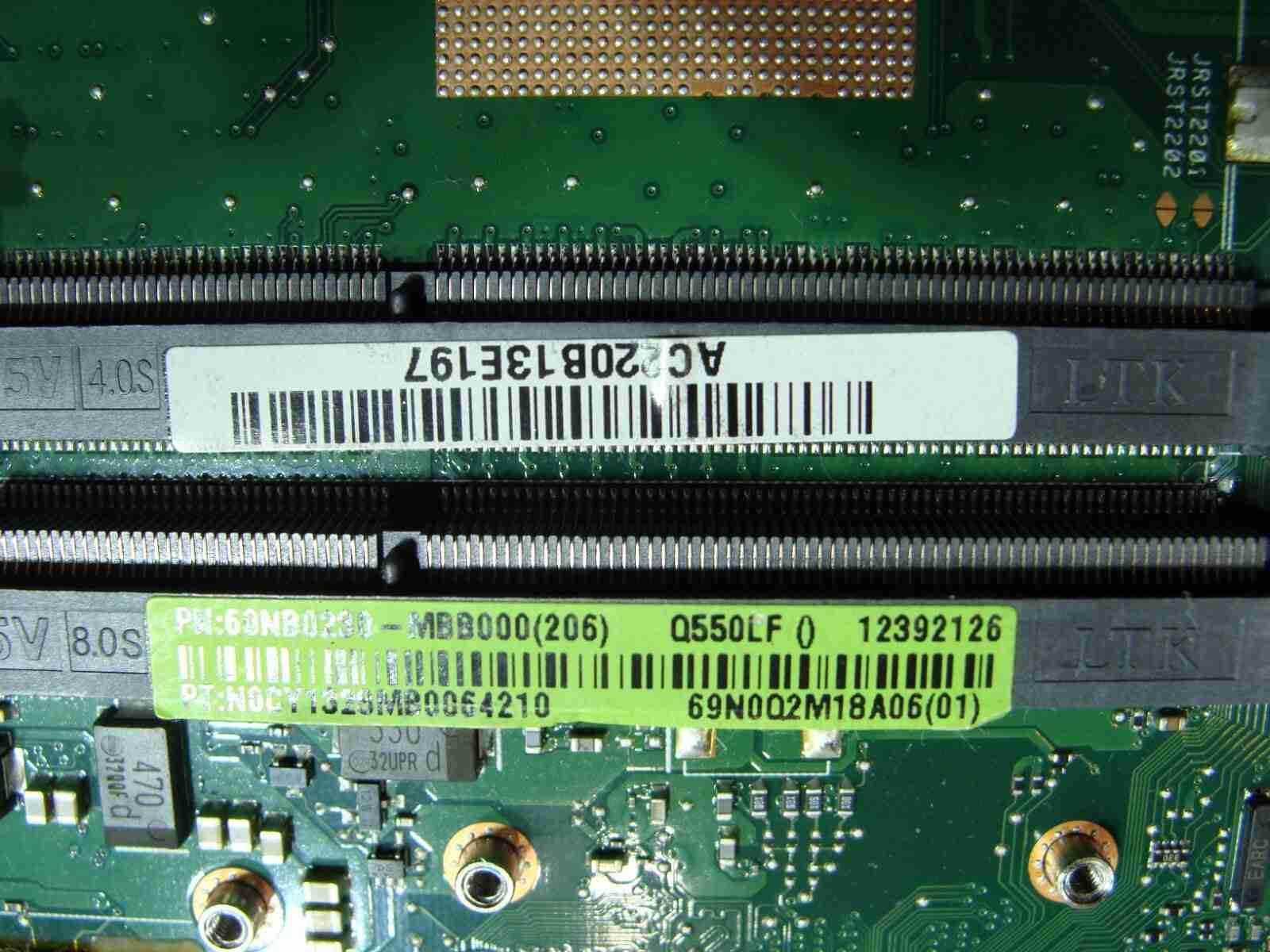 Asus Q550LF-BBI7T07 i7-4500U 1.8GHz GT745M Motherboard 60NB0230-MBB000 AS IS - Tested Computer Laptop Parts