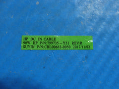 HP Envy x360 15-bp100 15.6" DC IN Power Jack w/Cable 799735-Y51