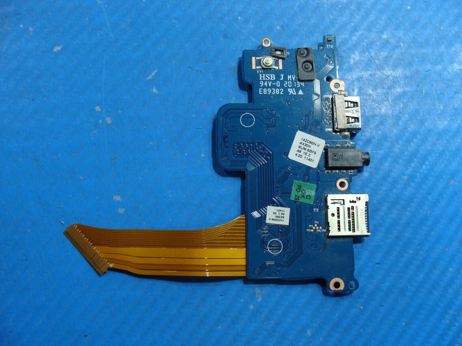 LG Gram 14” 14Z90N-U.ARW5U1 Genuine Laptop USB Audio Board w/Cable EAX69018106