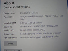 Lot 4 Lenovo Yoga X380 i7/i5-8th Gen TOUCH 16/8GB 256GB Win10P +Pen +PwrAdp GOOD