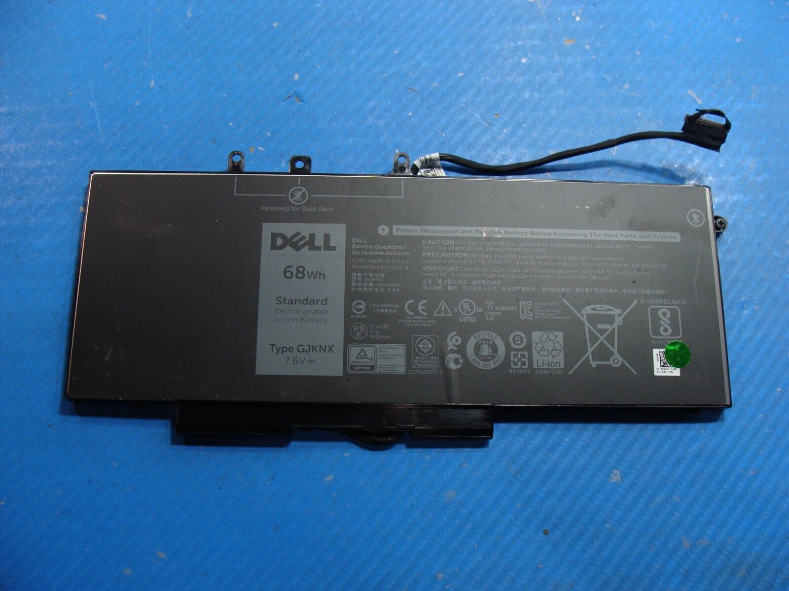 Dell Latitude 15.6” 5590 OEM Battery 7.6V 68Wh 8500mAh GJKNX GD1JP Excellent