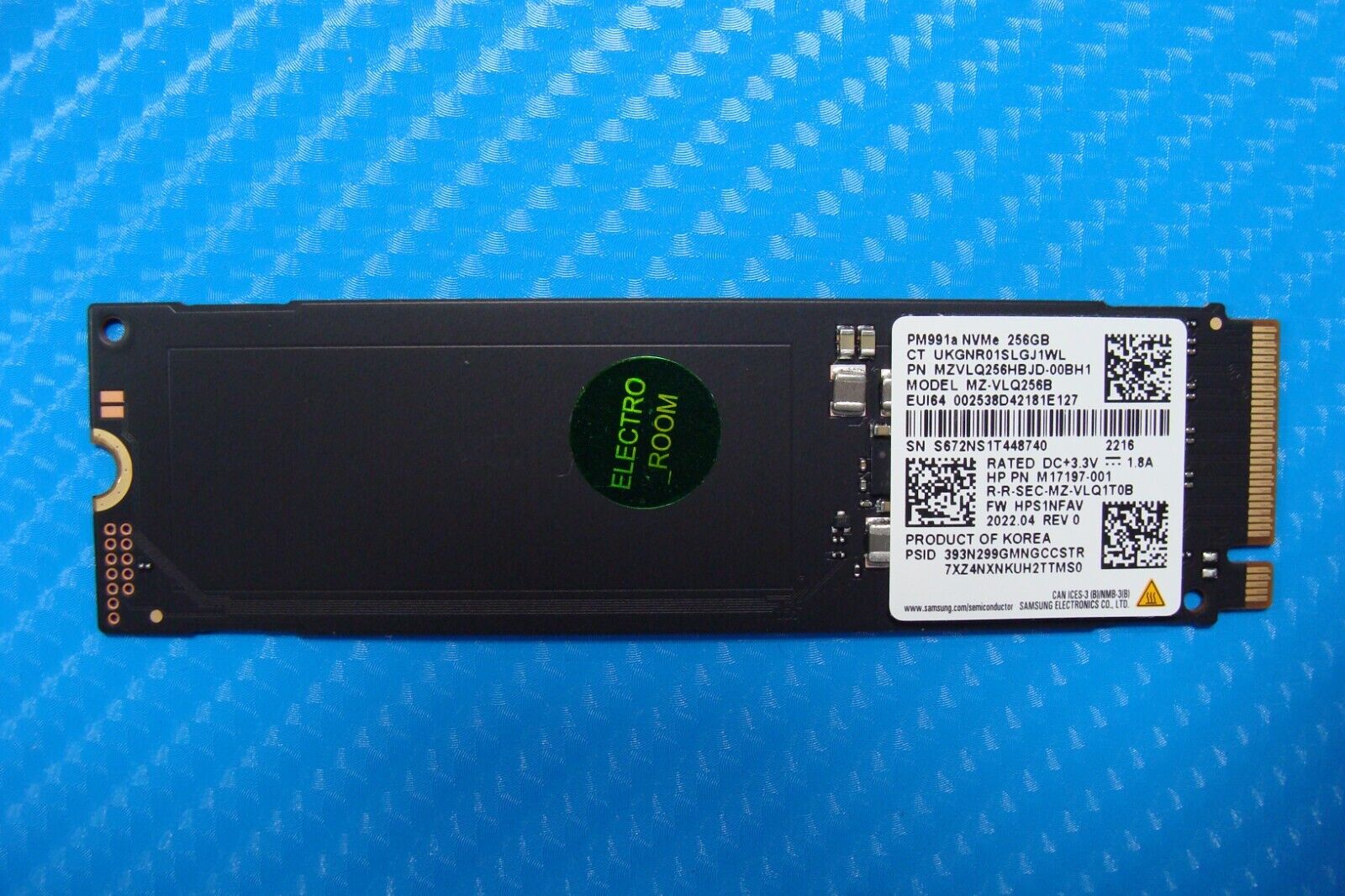 HP 15-dy2791wm Samsung 256GB M.2 NVMe SSD Solid State Drive MZVLQ256HBJD-00BH1