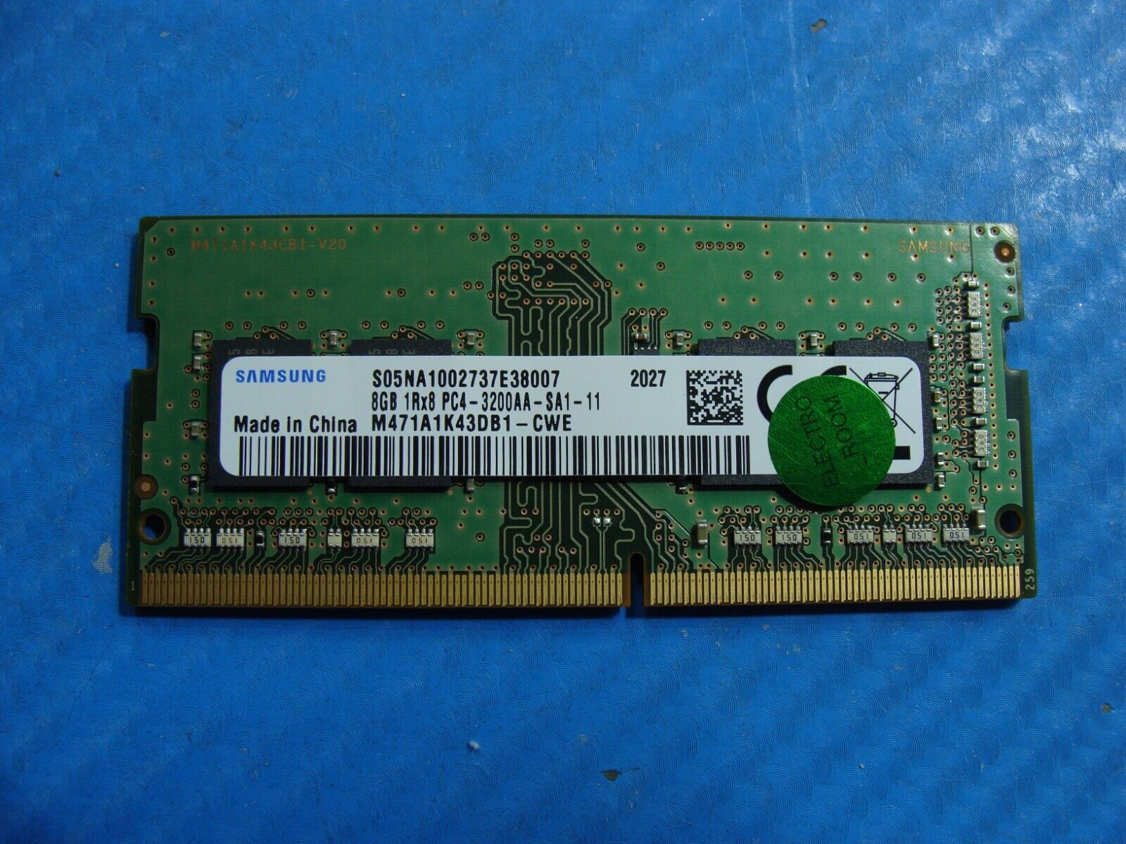 HP 15m-ed0013dx Samsung 8GB 1Rx8 PC4-3200AA Memory RAM SO-DIMM M471A1K43DB1-CWE