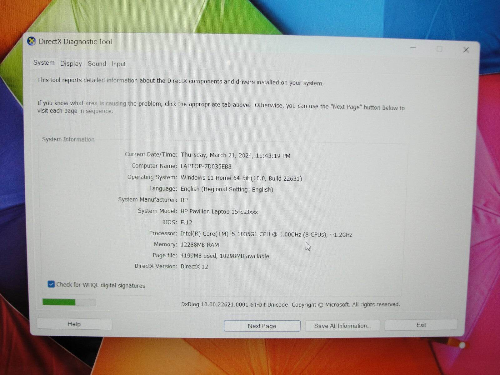 HP Pavilion 15-CS3153CL 15.6”TOUCH FHD Intel Core i5-1035G1 1GHz 12GB 512GB SSD - Tested Computer Laptop Parts