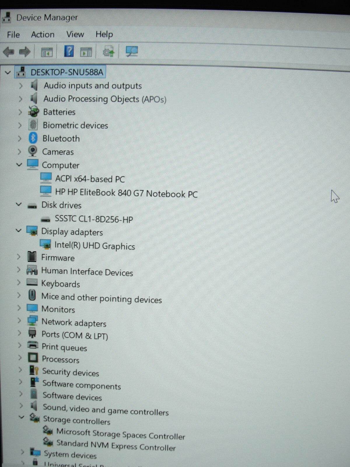 HP EliteBook 840 G7 14” FHD Intel Core i7-10610U 1.8GHz 8GB 256GB SSD + Charger - Tested Computer Laptop Parts