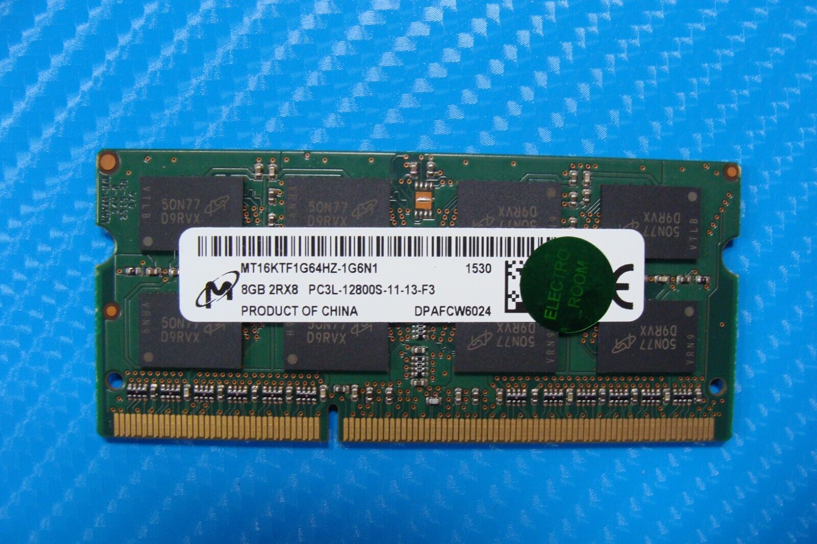 Dell 3470 Micron 8GB 2Rx8 PC3L-12800S Memory RAM SO-DIMM MT16KTF1G64HZ-1G6N1