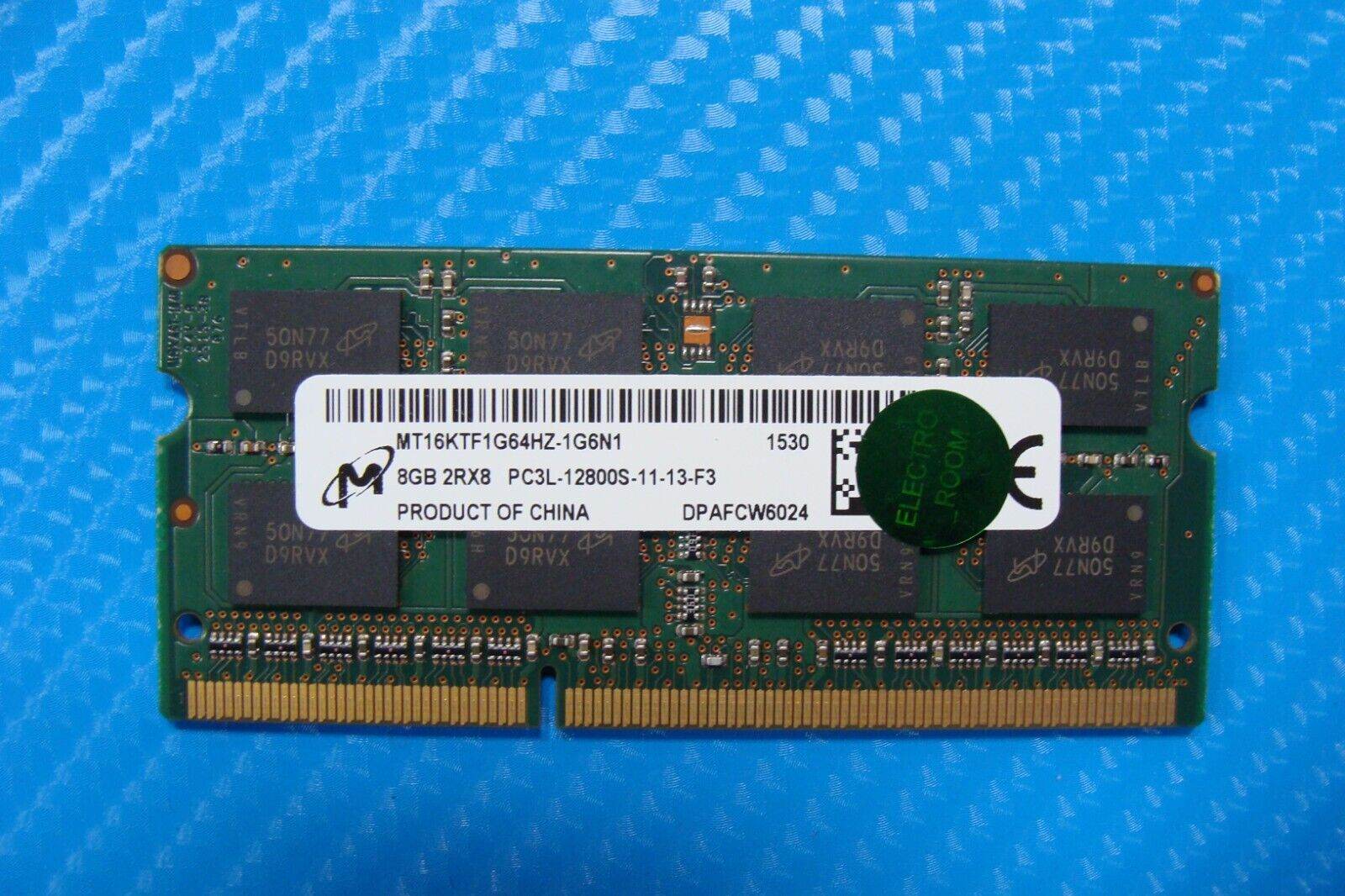 Dell 3470 Micron 8GB 2Rx8 PC3L-12800S Memory RAM SO-DIMM MT16KTF1G64HZ-1G6N1 - Tested Computer Laptop Parts