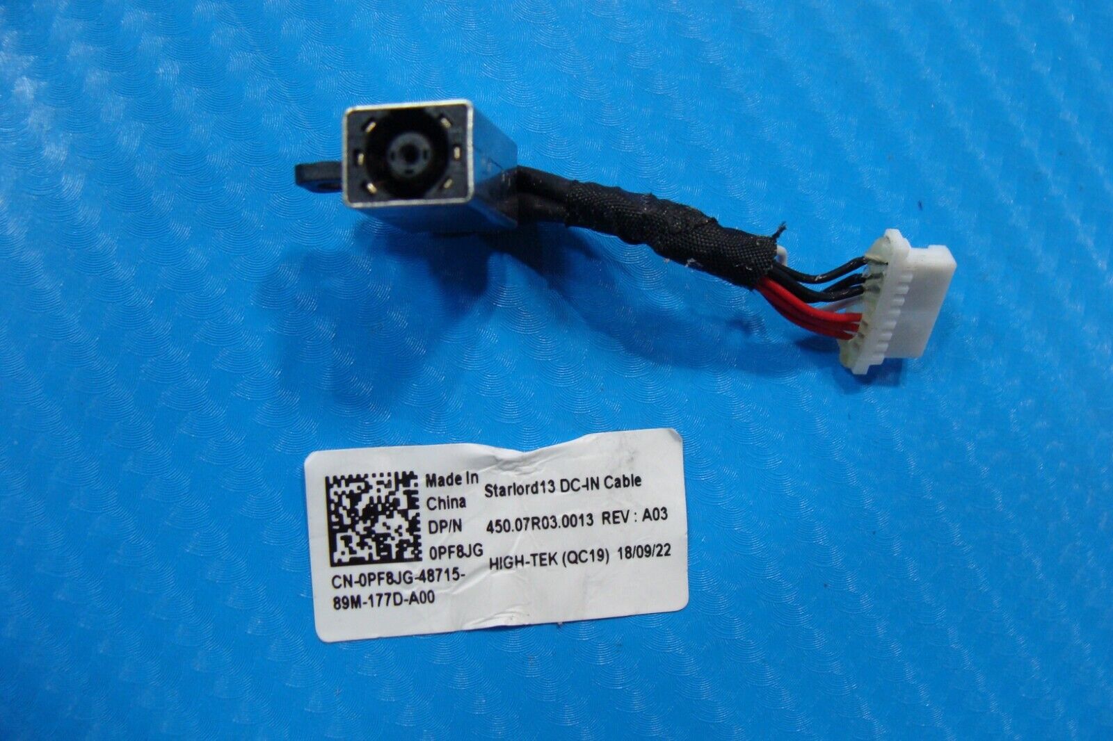 Dell Inspiron 15.6” 15 5579 2n1 DC IN Power Jack w/Cable PF8JG 450.07R03.0013