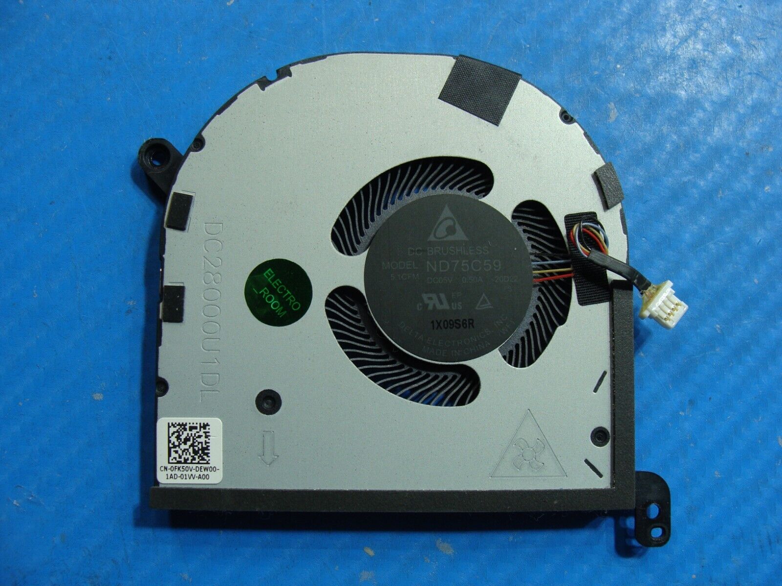 Dell Precision 15.6” 5560 Genuine Laptop CPU Cooling Fan FK50V DC28000U1DL
