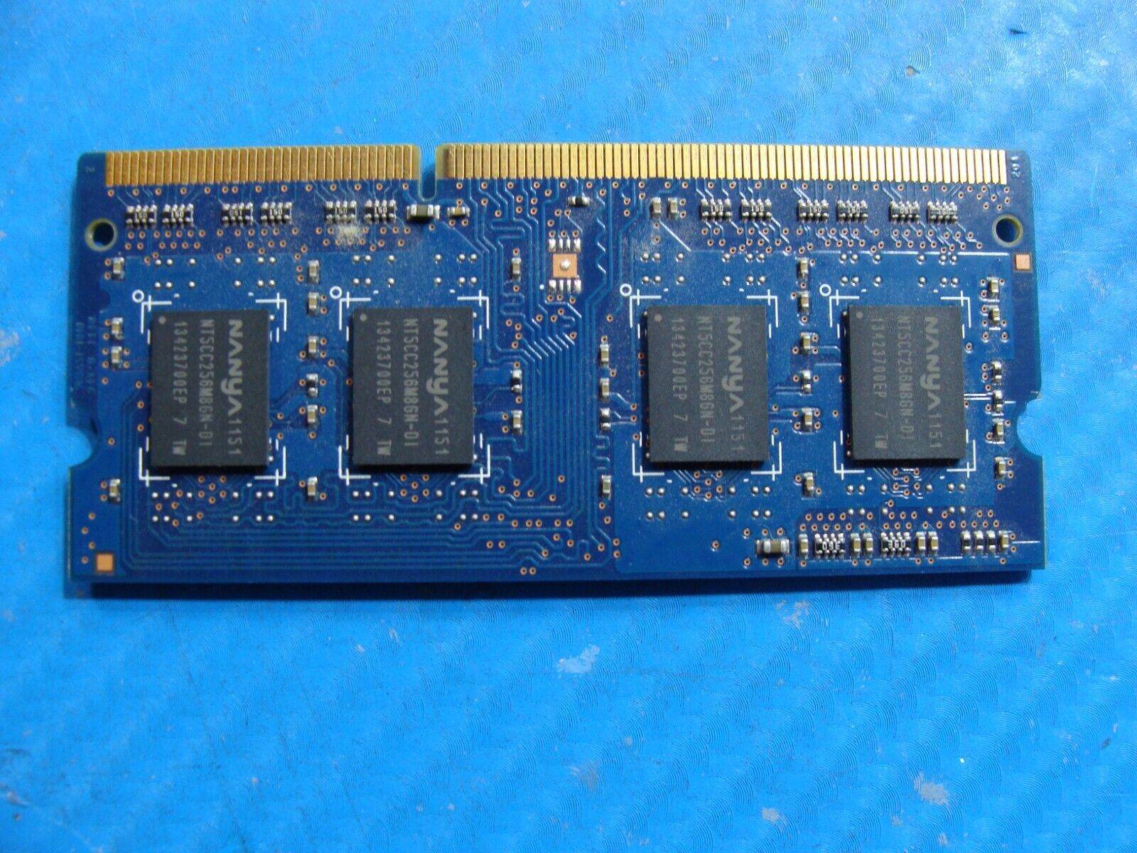 Dell M17X R3 Nanya 2GB 1Rx8 PC3-12800S SoDimm Memory Ram NT2GC64B88G0NS-DI - Tested Computer Laptop Parts