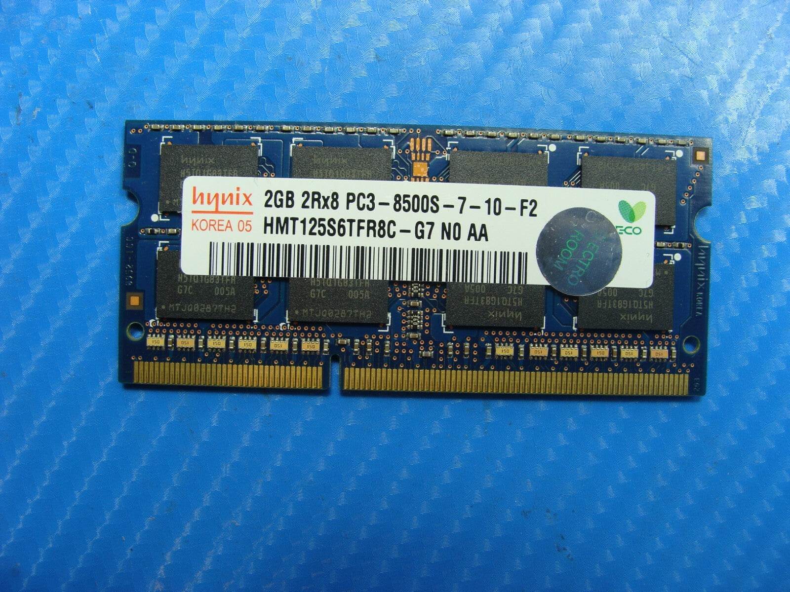 MacBook Pro A1286 Laptop Hynix 2GB Memory PC3-8500S-7-10-F2 HMT125S6TFR8C-G7 - Tested Computer Laptop Parts
