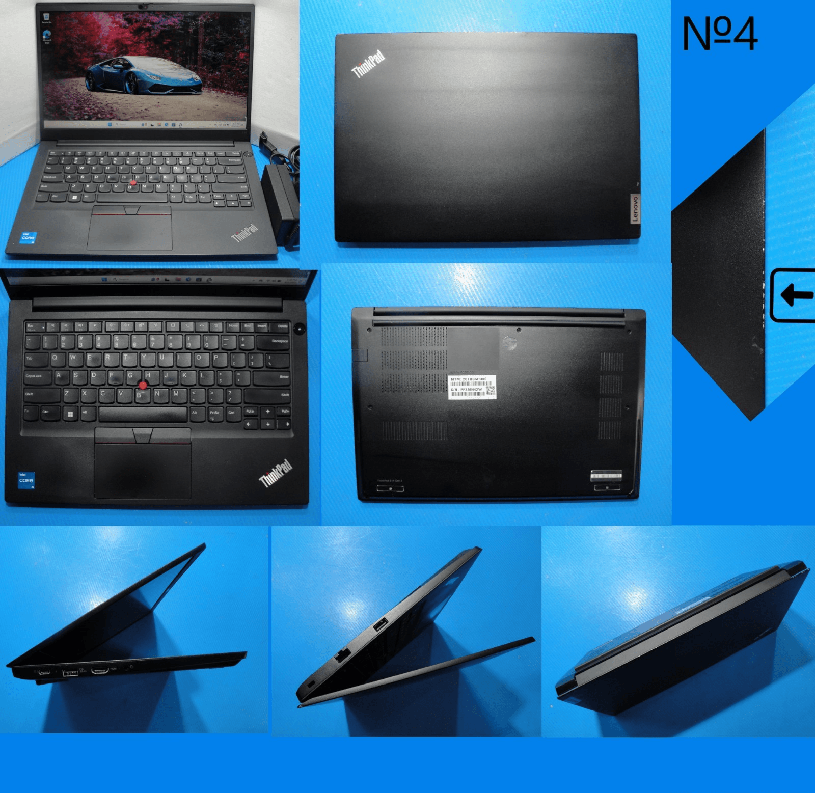 Lenovo ThinkPad E14 Gen 2 14”FHD Intel Core i5-1135G7 2.4GHz 16GB SSD Reset512GB - Tested Computer Laptop Parts