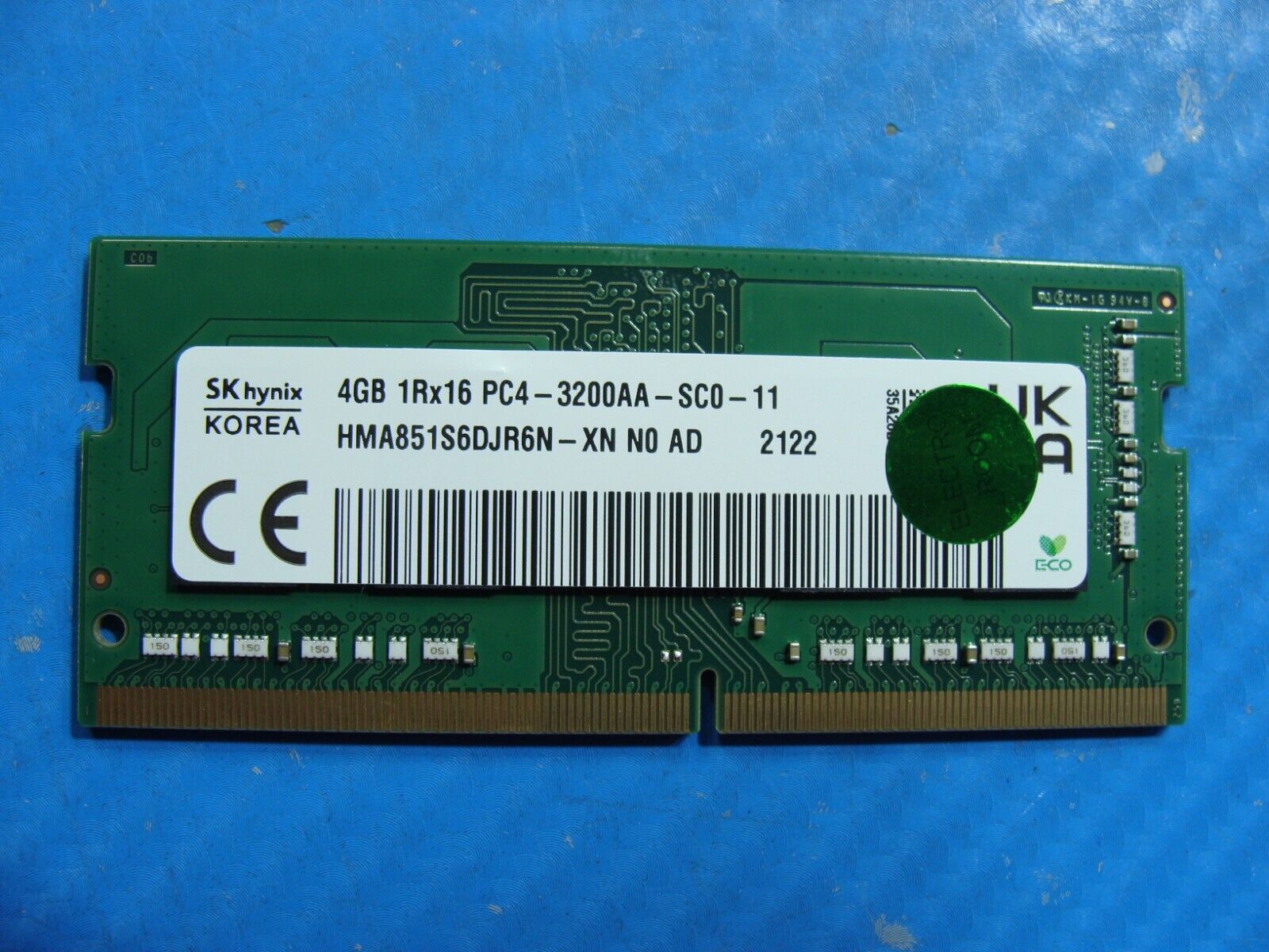 Dell 15 3511 SK Hynix 4GB 1Rx16 PC4-3200AA Memory RAM SO-DIMM HMA851S6DJR6N-XN