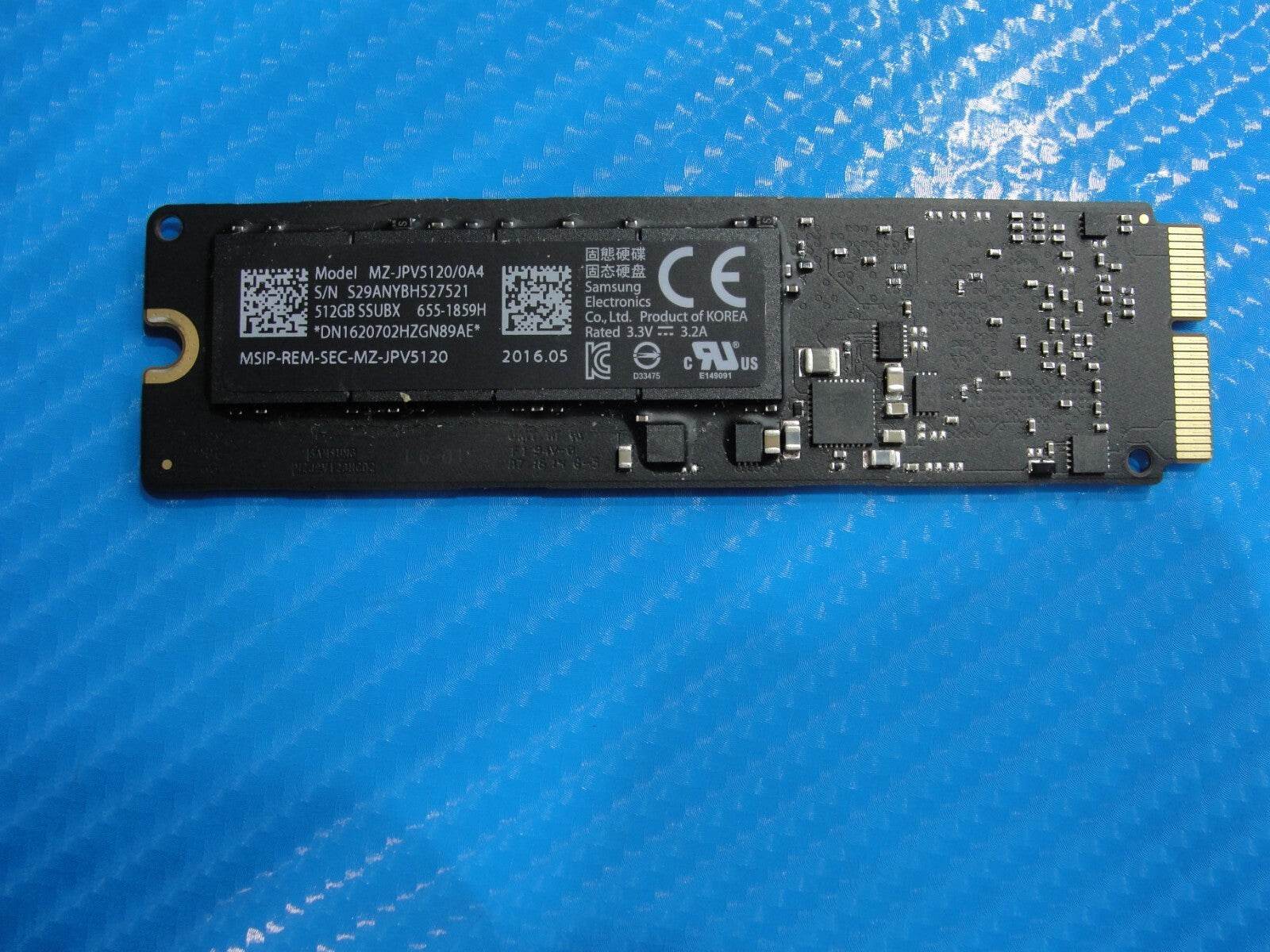 MacBook Pro A1502 Samsung 512GB SSD Solid State Drive MZ-JPV5120/0A4 655-1859H - Tested Computer Laptop Parts