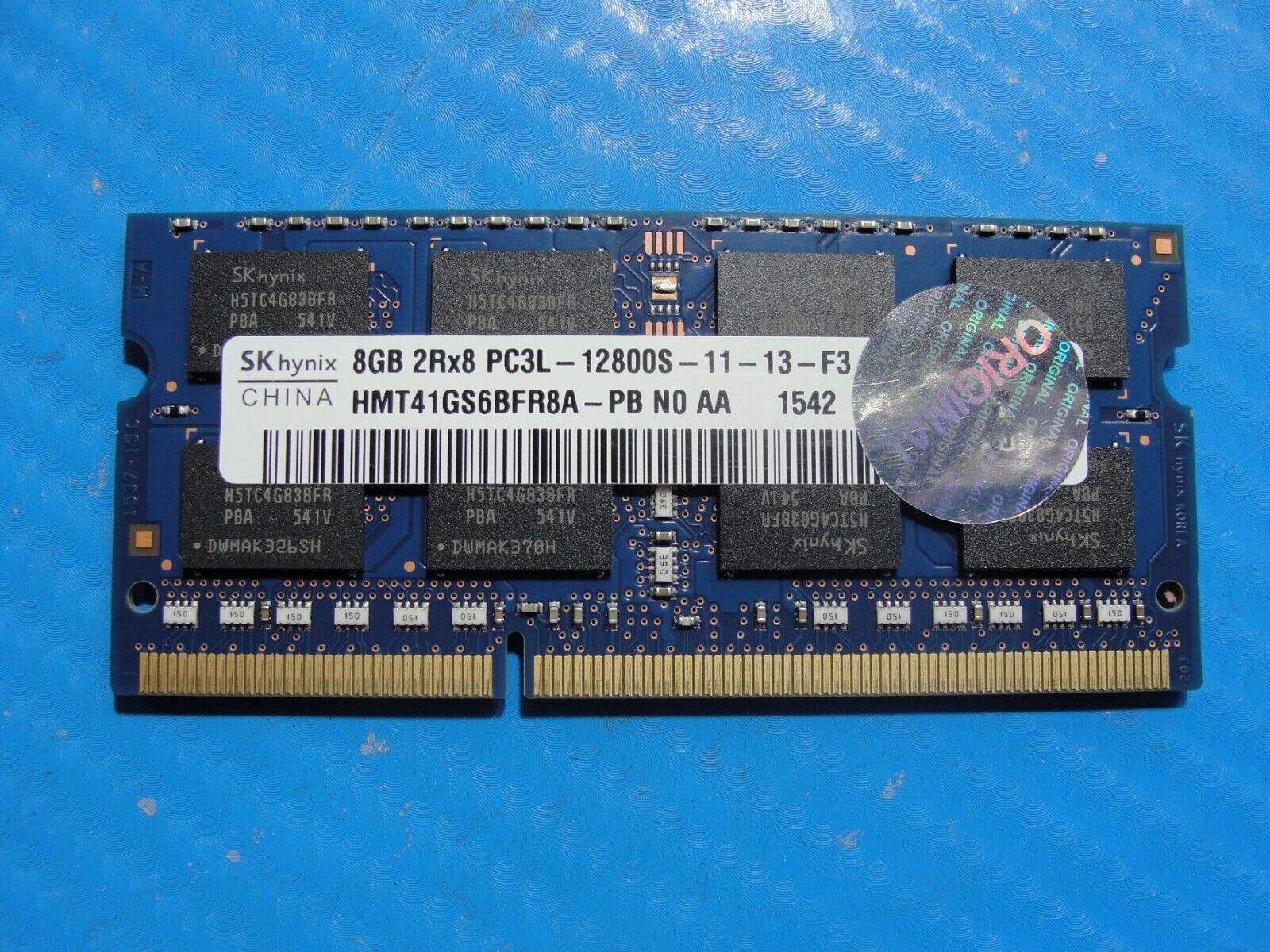 Dell 13 7353 SK Hynix 8GB 2Rx8 PC3L-12800S SO-DIMM Memory RAM HMT41GS6BFR8A-PB - Tested Computer Laptop Parts