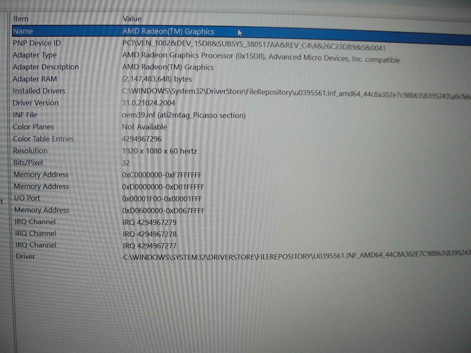 Lenovo IdeaPad 3 15ADA05 15.6” FHD AMD Ryzen 3 3250U 2.6GHz 8GB 128GB SSD - Tested Computer Laptop Parts