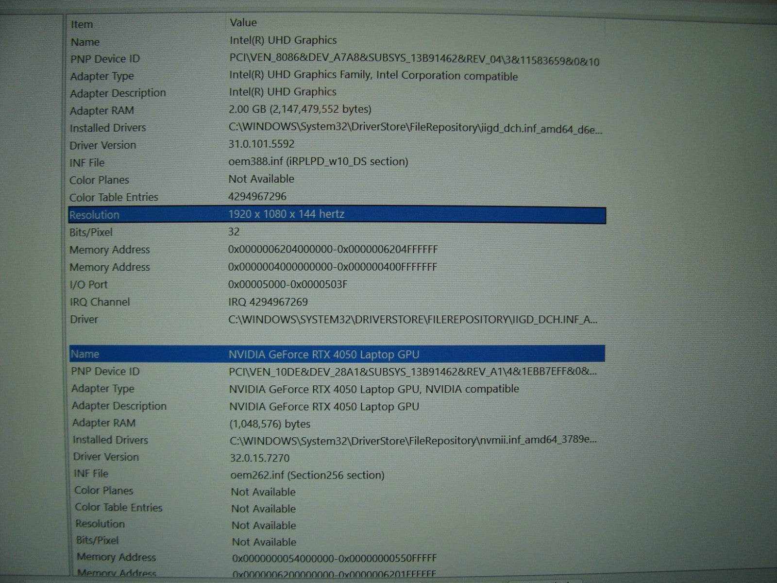 MSI Cyborg 15 A13 15.6'' FHD 144hz i7-13620H 2.4GHz 16GB 512GB RTX4050 Batt 81% - Tested Computer Laptop Parts