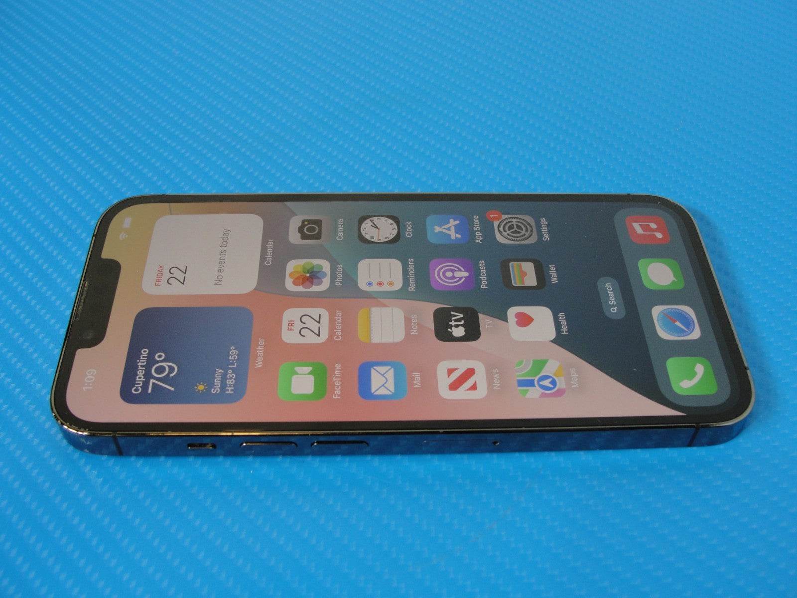 Apple iPhone 13 Pro | 256 GB AT&T MLQM3LL/A | Space Gray | Cracked Back /READ - Tested Computer Laptop Parts