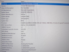 Dell Latitude 7490 14”FHD Intel Core i5-8350U 1.7GHz 8GB 256GB SSD - Tested Computer Laptop Parts