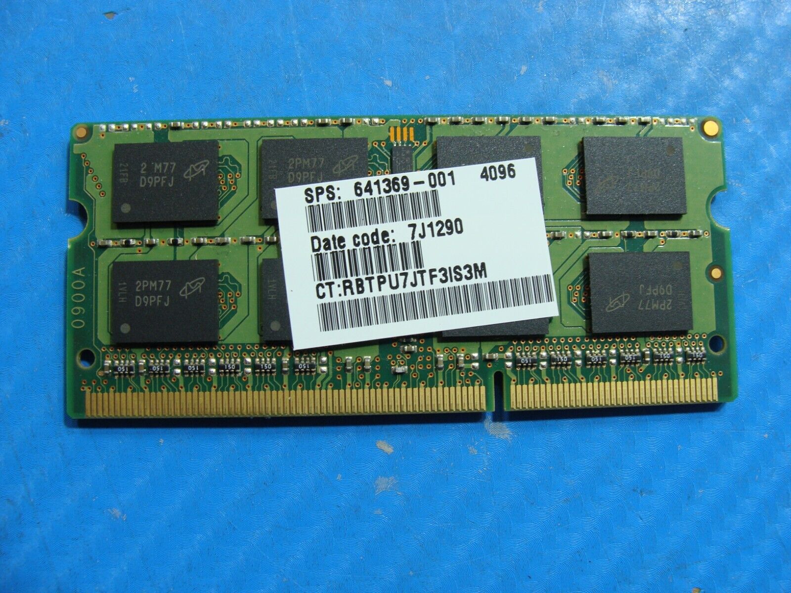 HP 745 G5 Micron 4GB 2Rx8 PC3L-12800S Memory RAM SO-DIMM MT16KTF51264HZ-1G6M1