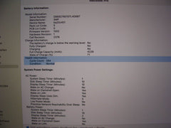 Apple MacBook Pro 13”(2019) A2159 i5-8257U 1.4GHz 16GB 256GB MUHN2LL/A 283cycles - Tested Computer Laptop Parts