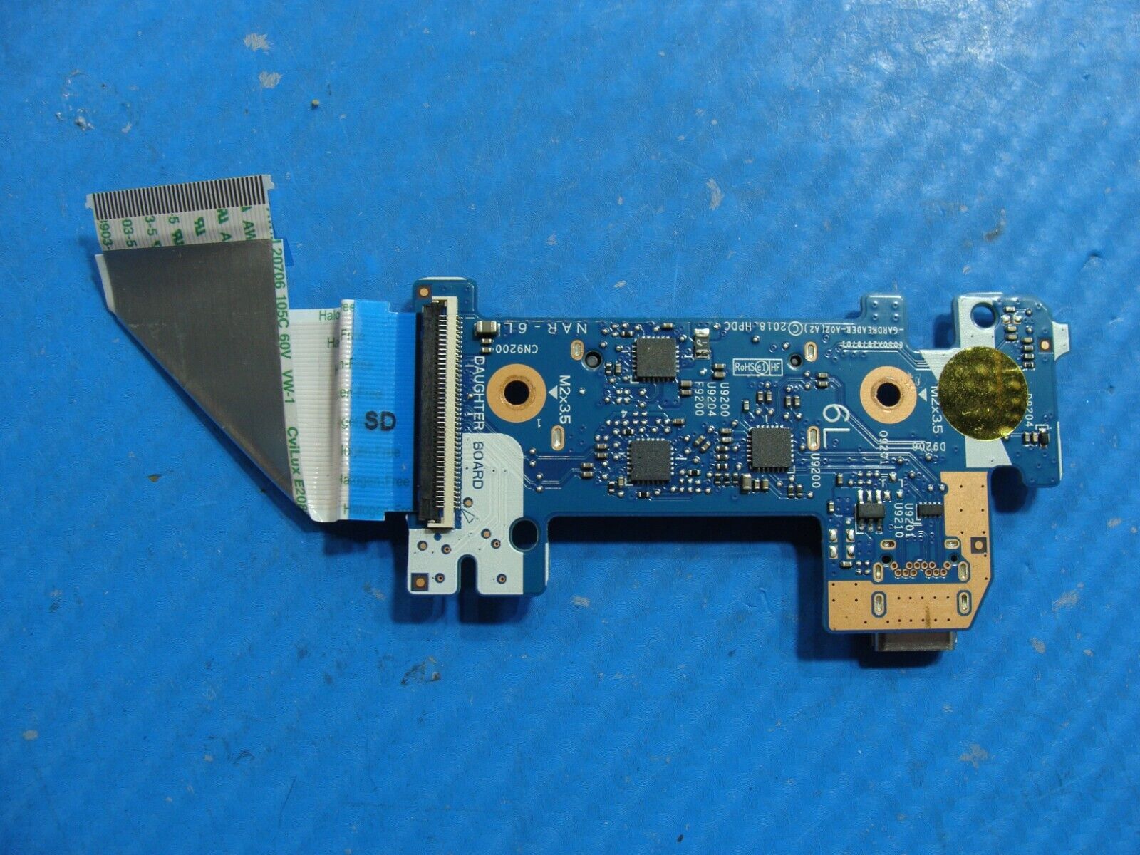 HP 14” 14-dk0002dx OEM USB Power Button Card Reader Board w/Cable 6050A2979701