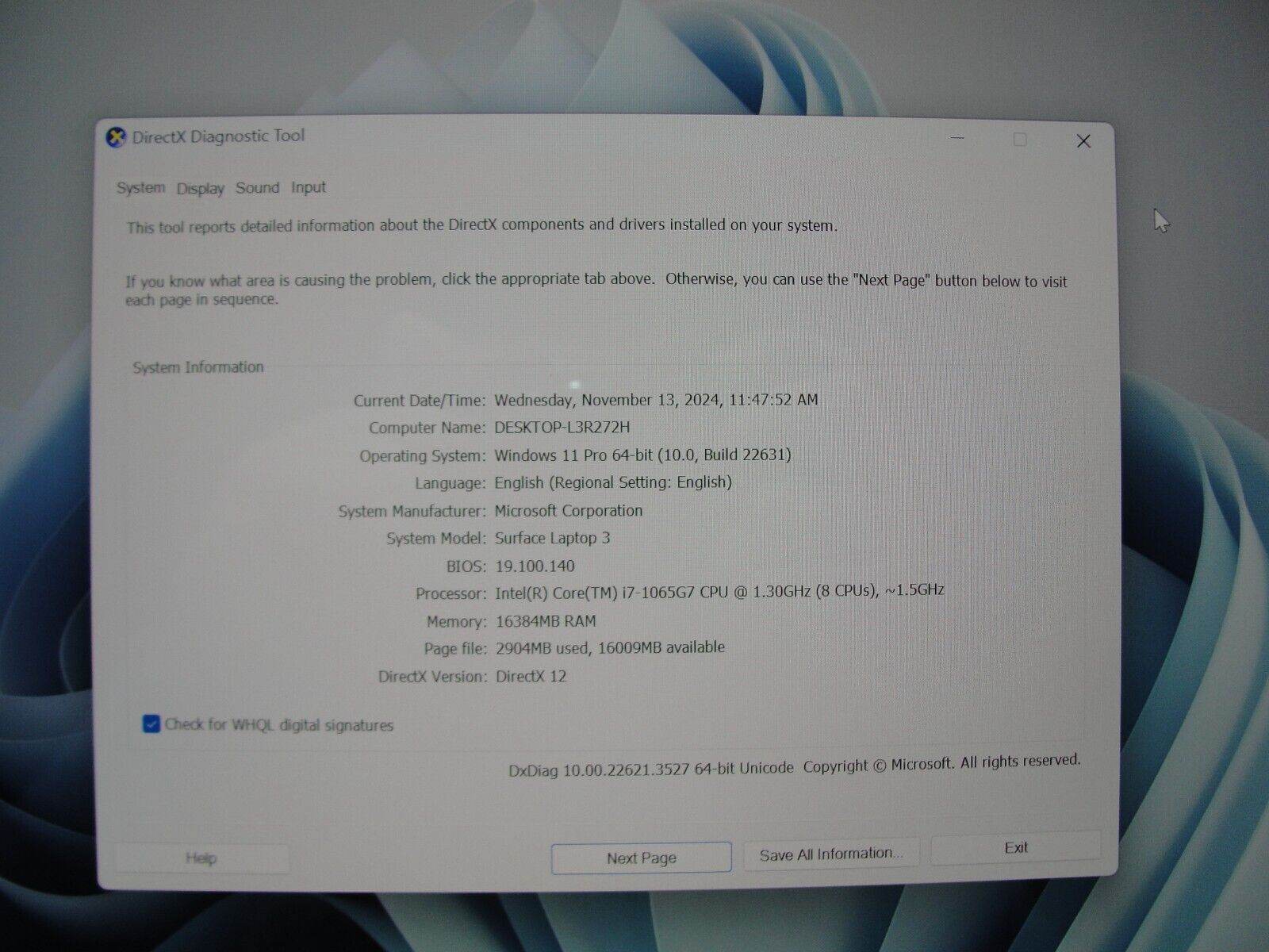 Microsoft Surface Pro1796 12.3”FHD 2.6GHz 4GB 128GB SSD TOUCH+ Charger original - Tested Computer Laptop Parts