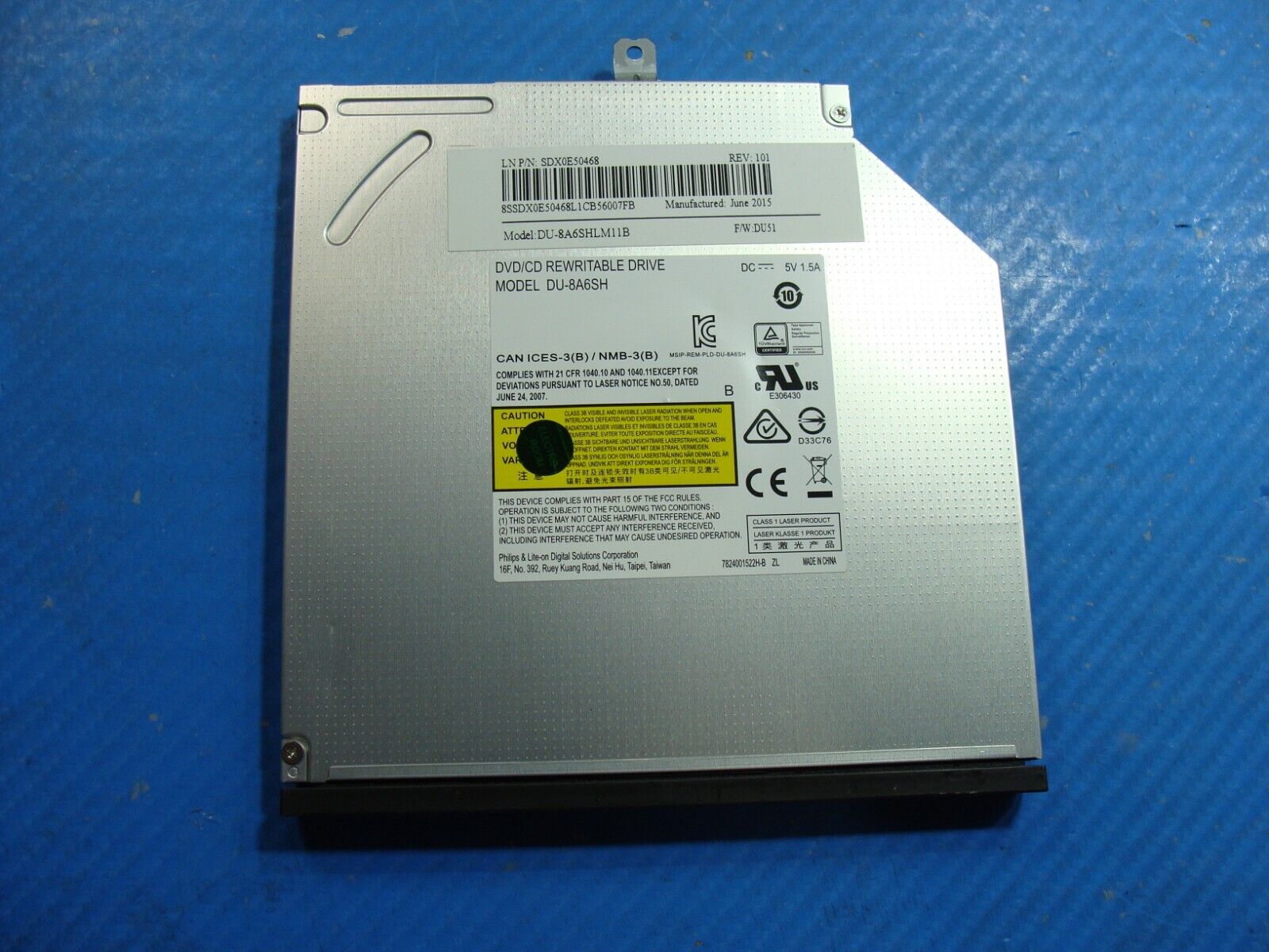 Lenovo ThinkPad 14” T440P OEM Laptop DVD/CD Rewritable Drive DU-8A6SH SDX0E50468
